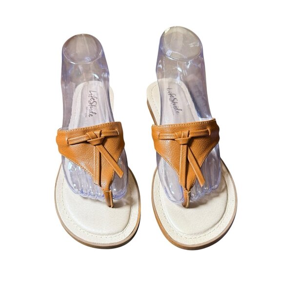 LifeStride Women’s Rio Slip on Sand Sandal flip flop Size 7.5 - Picture 3 of 7